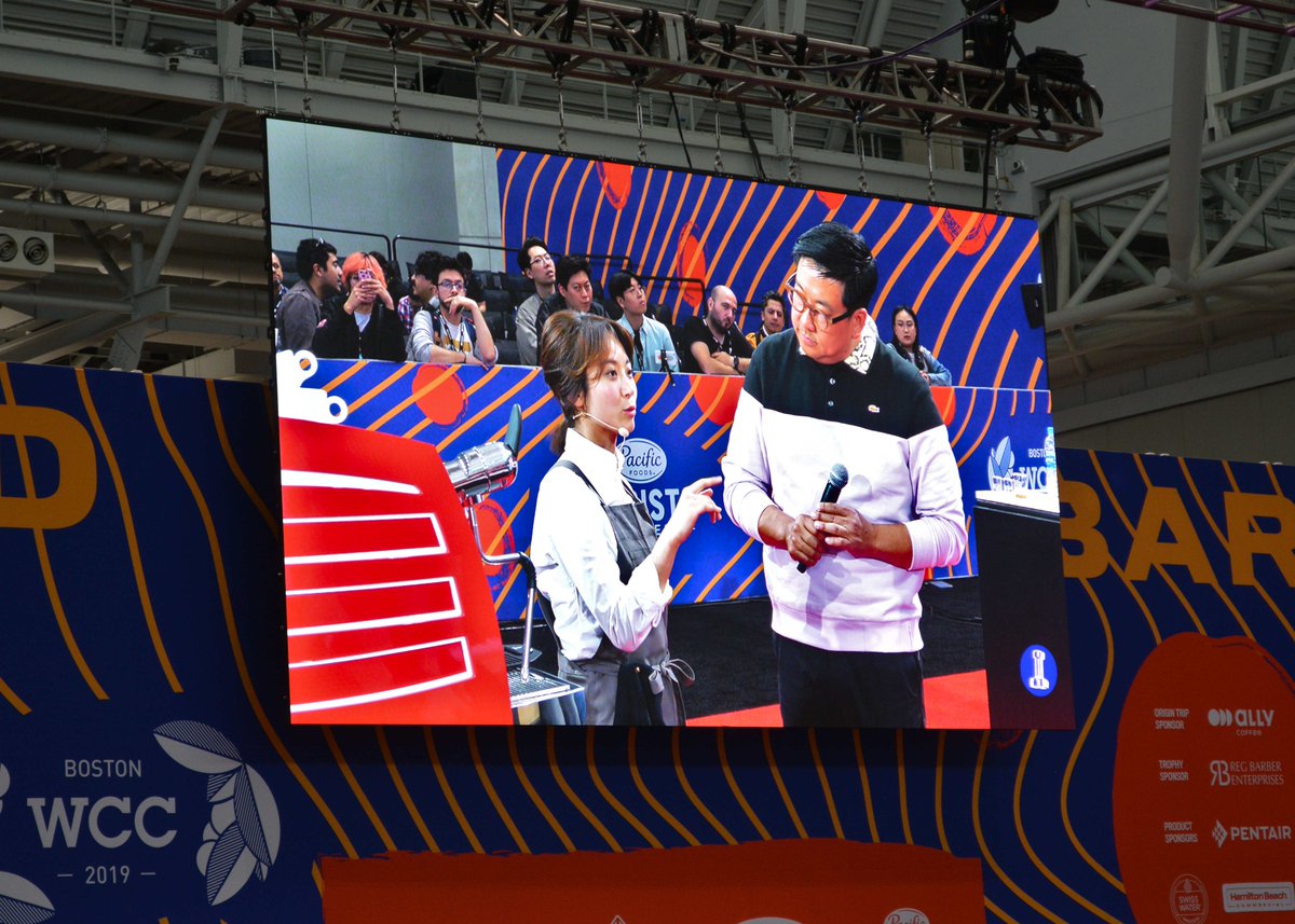 fortunaent's tweet photo. Congratulations to South Korea's Joo Yeon for winning the 2019 World Barista Championship at the Specialty #Coffee Expo! https://t.co/N73Jw4mQK9