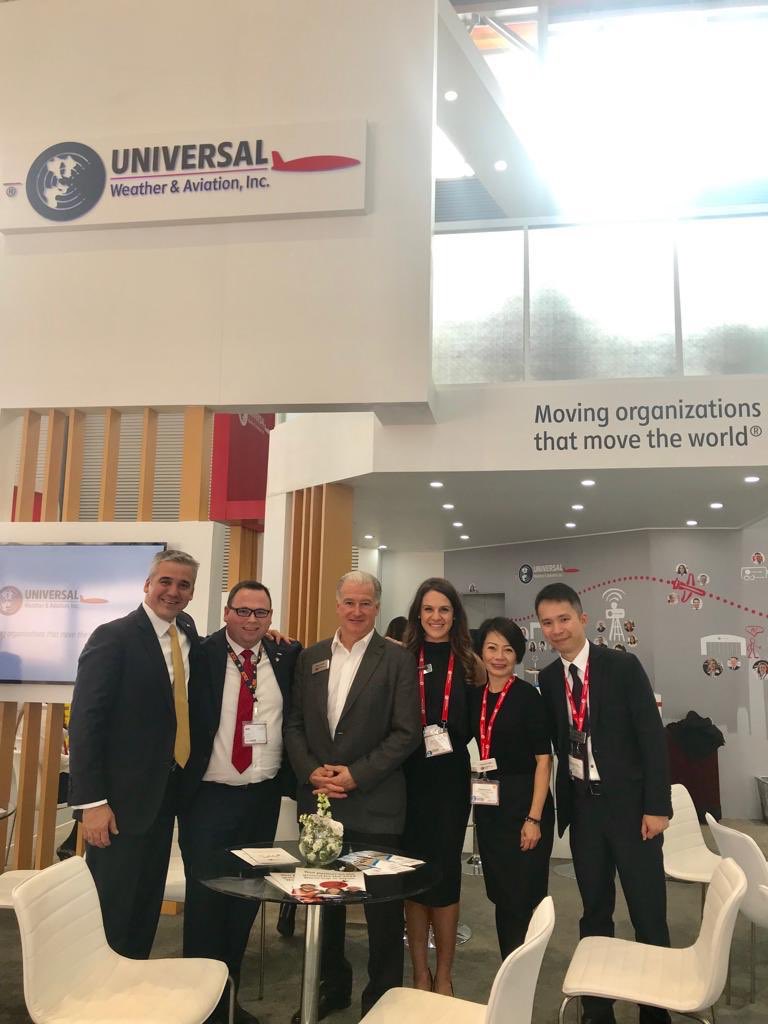 UniversalWeathr's tweet photo. That’s a wrap for #ABACE19! A HUGE thanks to @AsianBAA and @NBAA for putting together a fantastic show! Our Universal presenters rocked their educational sessions and we had the best time visiting with all our guests - everything was 💯. Thank you and see you at #ABACE20! https://t.co/TCm0NjWYy0