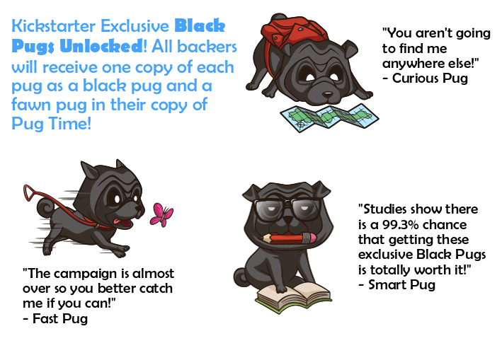 ceziumgames's tweet photo. Check out Pug Time, the next best thing to owning a pug! If you already own one, you know having more is always better! Only one week left, and you'll get the exclusive Black Pugs, only available when pledging through Kickstarter! https://t.co/gyetC3dG4F #pugs #pug #ItsPugTime https://t.co/WIIYEpnUM7