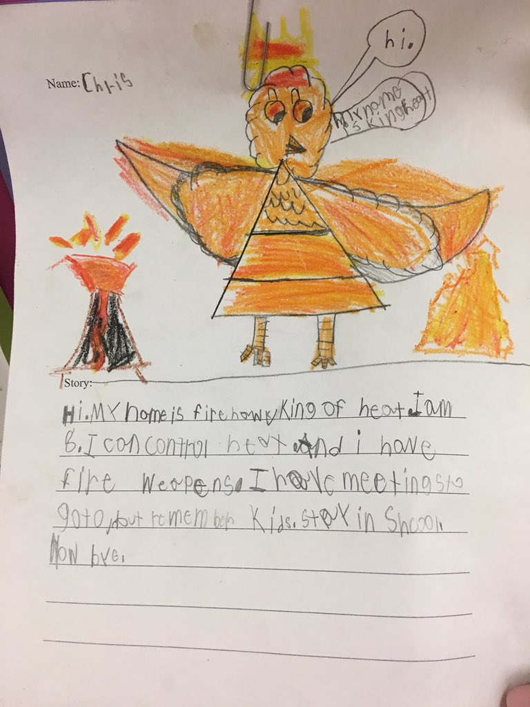 LindsAllison15's tweet photo. Lavinder the animal lover 🦜🐕🐈, Firehawk and his reminder to stay in school 🖍, and a narwhal 🐳 who just wants to belong. My students @beasley_pride are so creative! 🐾❤️ #BeasleyPride #everyopportunity https://t.co/z5iA4jsWVm