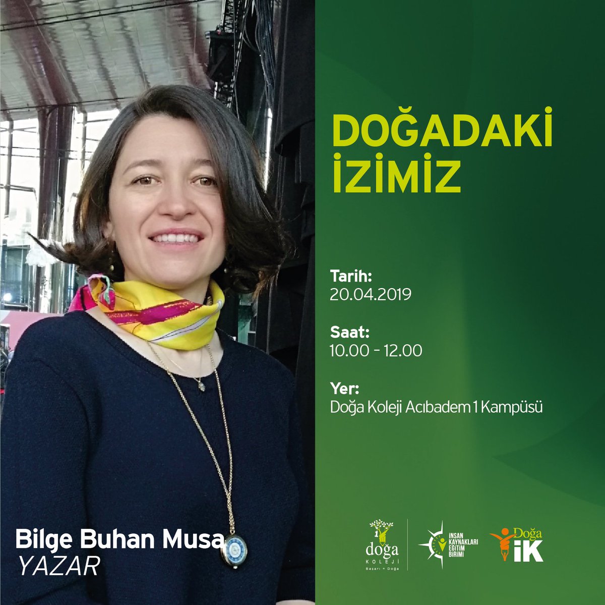 DogaOkullari's tweet photo. Doğa Koleji Ebeveyn Okulu; Yazar Bilge Buhan Musa, Dr. Bülent Sezgin ve Doç. Dr. Coşkun Küçüktepe’nin katılımıyla 20 Nisan tarihinde Acıbadem 1, Denizli ve Gaziantep Kampüslerimizde gerçekleşecek! Seminerlere tüm velilerimiz davetlidir.
Detaylı bilgi için: https://t.co/afSeKvf0eE https://t.co/Irhns6tE8D