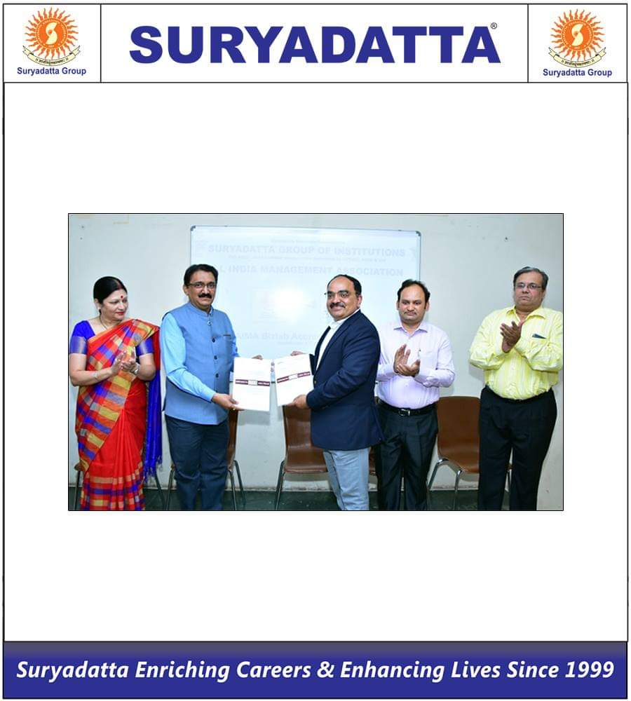 Suryadatta_Pune's tweet image. Mr Neeraj Kapoor Director – Centre for Management Development at AIMA, addressing the students and faculty of Suryadatta Group of institutions on the occasion of inauguration of Suryadatta – AIMA BizLab, a business simulation lab.
#AIMA #Bizlab #Suryadatta #Business #Management