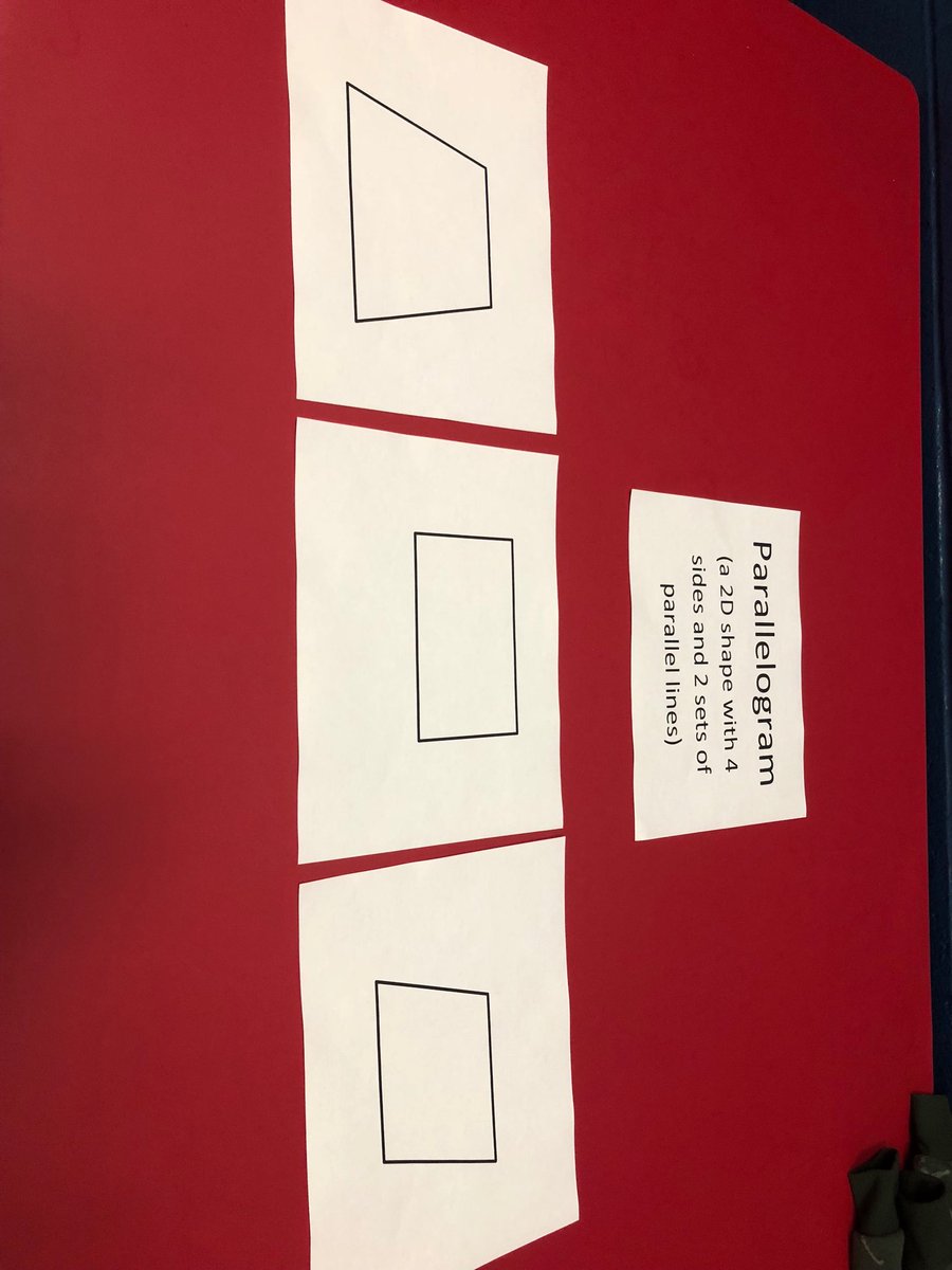 thum722's tweet photo. It’s a scary scary thing when the Reading IS gives a math lesson on announcements. 😳 #explainyouranswer #SVEleader #ThisisMidway #parallelogram ⁦@SVEmisd⁩ ⁦@mkup63⁩ https://t.co/ZAcmtDu9JX