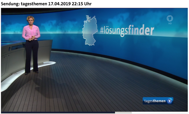 _alexfuture's tweet photo. Ha! Richtig stark: Die Tagesthemen testen derzeit gerade ihrer neuen Rubrik #lösungsfinder #constructivejournalism und stellen – wie der Name sagt – Lösungen in den Vordergrund: "Wie schafft man bezahlbaren Wohnraum?", "Wie hilft man Schulabbrechern?" waren die ersten Themen. ♥️ https://t.co/9bRCEH5QII