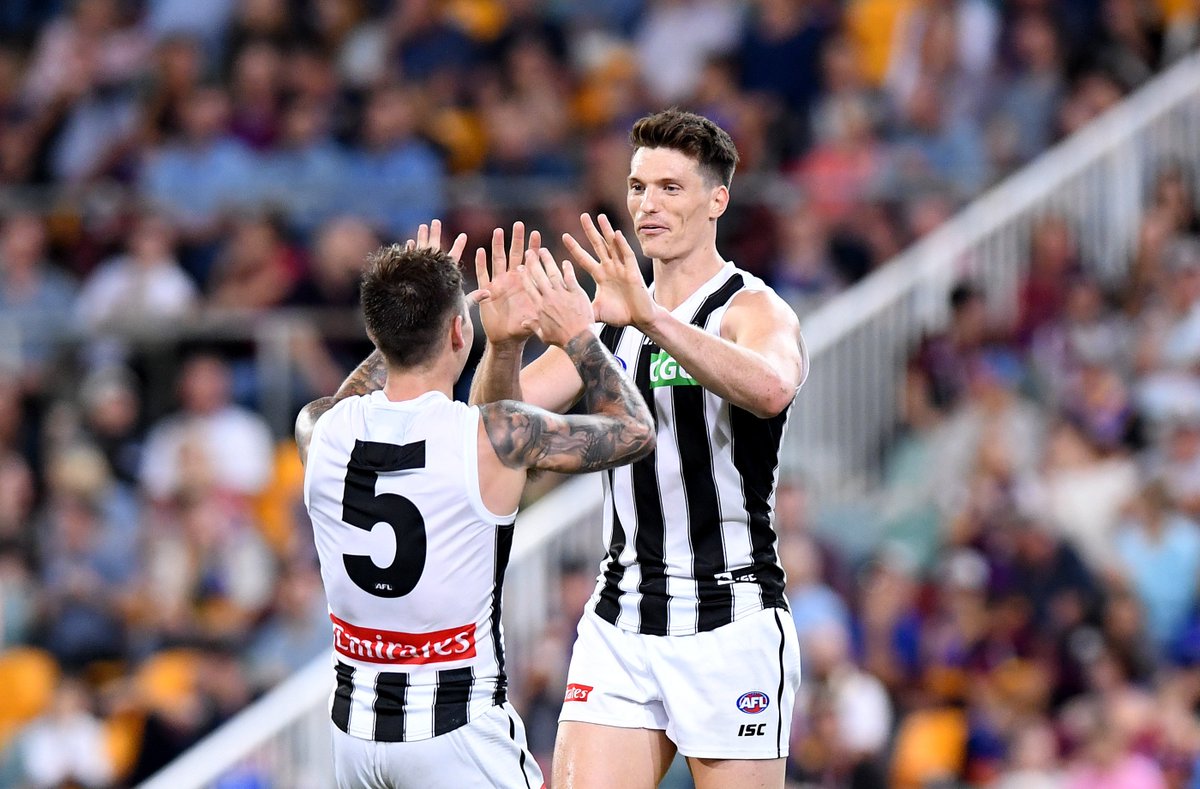 CollingwoodFC's tweet photo. He’s underrated for what he does. His workrate’s huge. The amount of bullocking work he does for his teammates isn’t lost on his teammates. - Bucks on Brody Mihocek https://t.co/hxZDFyylq6