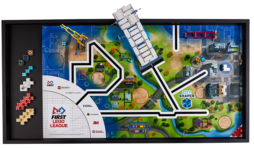 frc2619's tweet photo. So excited for #CityShaper which is the new @firstlegoleague challenge! The full challenge will be released on Aug1st! In Michigan, FIRST Lego League is for students in Grades (4,5).  PhotoCredit: @LEGO_Education https://t.co/rT6amnZ4jp