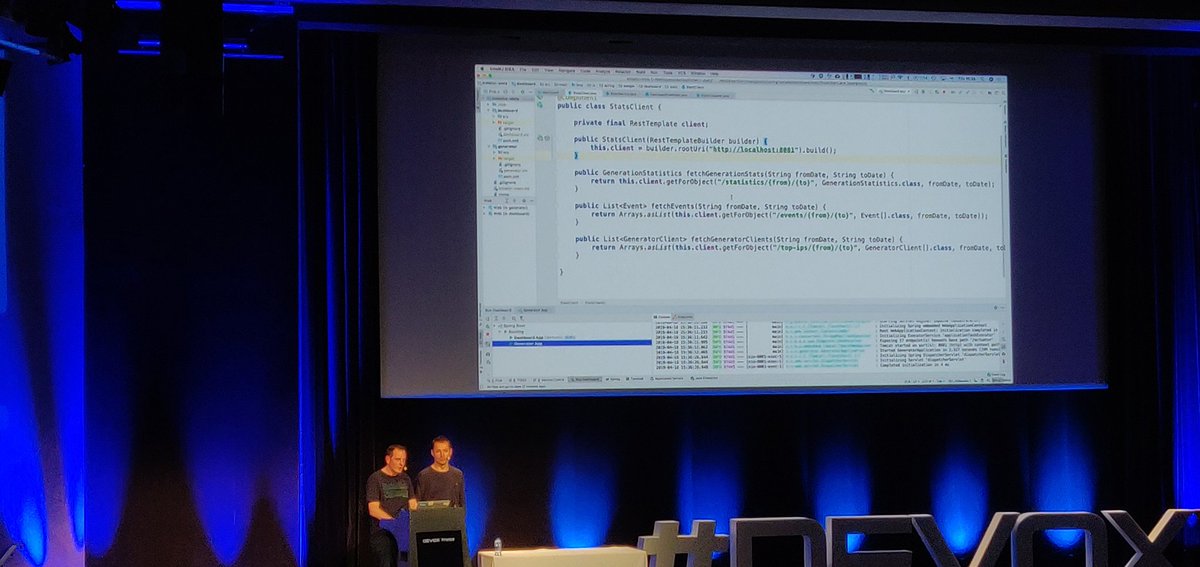 marouane_salim's tweet image. @snicoll et @bclozel de @pivotal nous présentent un live coding sur la mise en place de la programmation réactive sous #SpringBoot2 à la #DevoxxFr @Invivoo