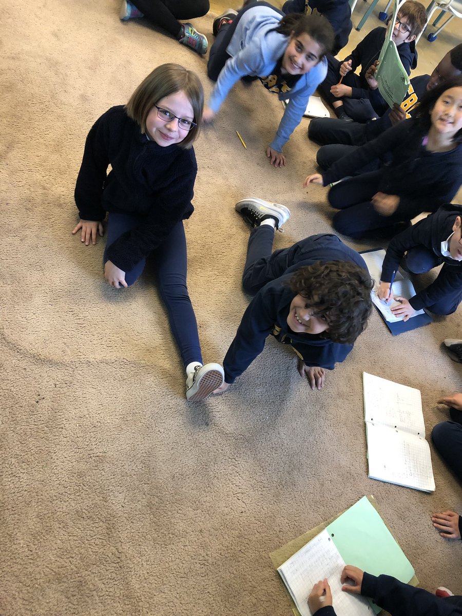MsMonikaBtweets's tweet photo. Today we’re measuring using non-standard units. How many duotangs, legs or JDs wide is our carpet? https://t.co/B7hd3K1EeF