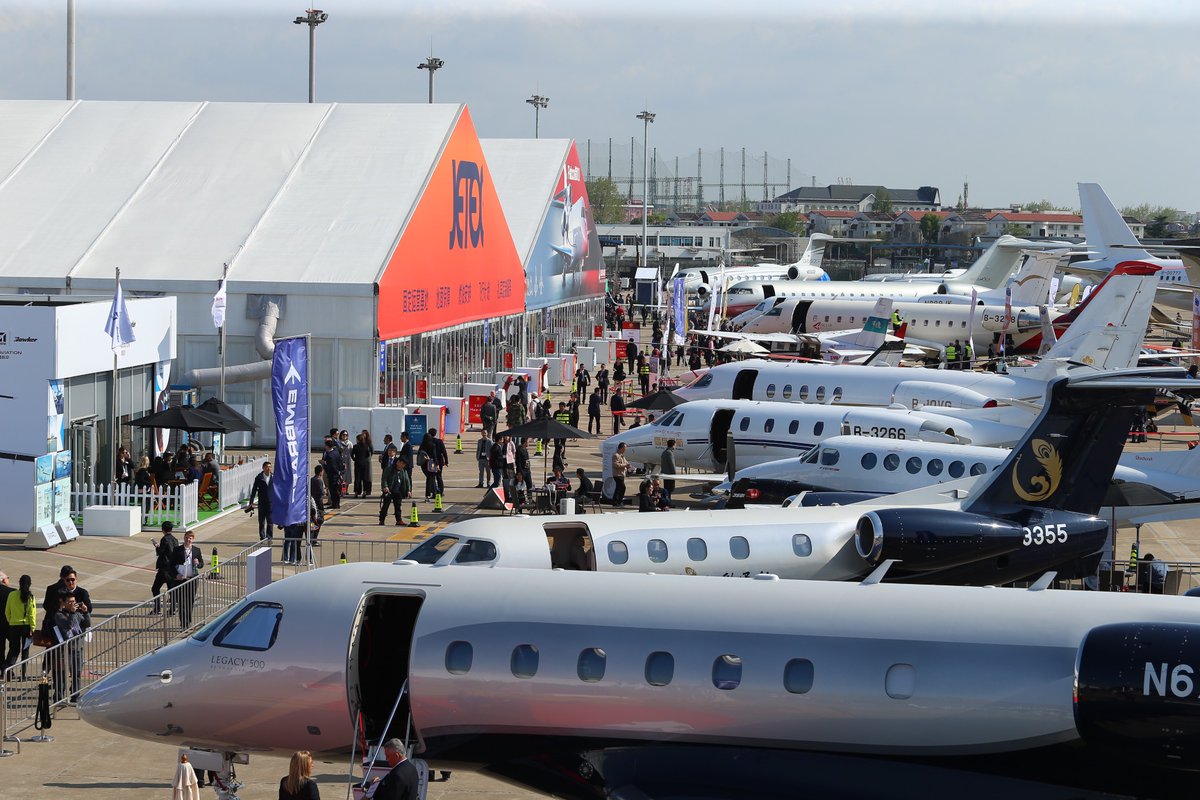 NBAA's tweet photo. As #ABACE19 drew to a close under sunny skies, organizers said the growing show pointed to a continual increase in speed and altitude for the event, and the broader #bizav industry in Asia. https://t.co/5ZTKJMUAZI https://t.co/F9aSP9kAEV