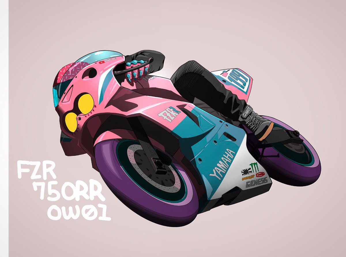 G Taro1000 カラータイヤが普及してたらバイクもっとオシャレだったよね Fzr Yamaha ヤマハ バイク イラスト バイク好き バイク乗り Motorcycle バイクのある風景 バイク オートバイ バイク日和 バイクライフ バイクイラスト T Co