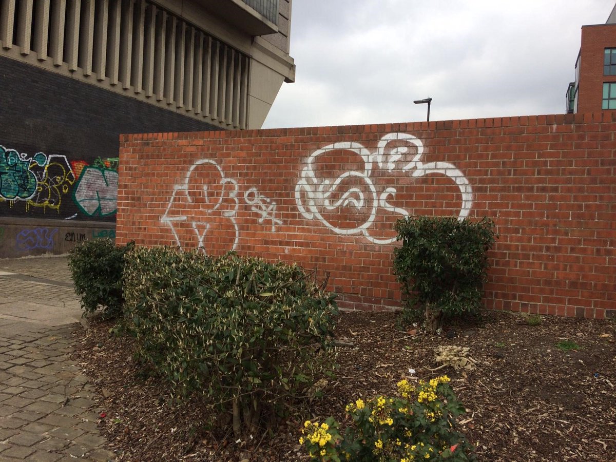 SheffieldBID's tweet photo. Sheffield BID is committed to making Sheffield city centre cleaner. Our Clean Team remove graffiti throughout the year, but during the #BIDSpringClean they work extra hard to spruce up the streets ahead of the summer months. https://t.co/16ENItGBDv