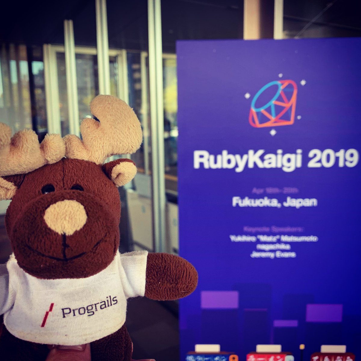 ProgRails's tweet image. Hello, world! Just like a year ago, we are at @rubykaigi 2019 for knowledge, coding fun and meeting new fellow Rubyists! Who else is there? #prograils #rubykaigi2019 #codelovers #travellingmoose