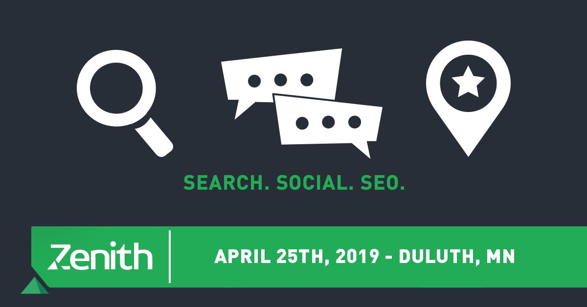Train your marketing team in ONE day at #Zenith2019 with beloved industry leaders covering #SEO, #PPC, eComm &amp; more! Register NOW! bit.ly/2uSKSdP