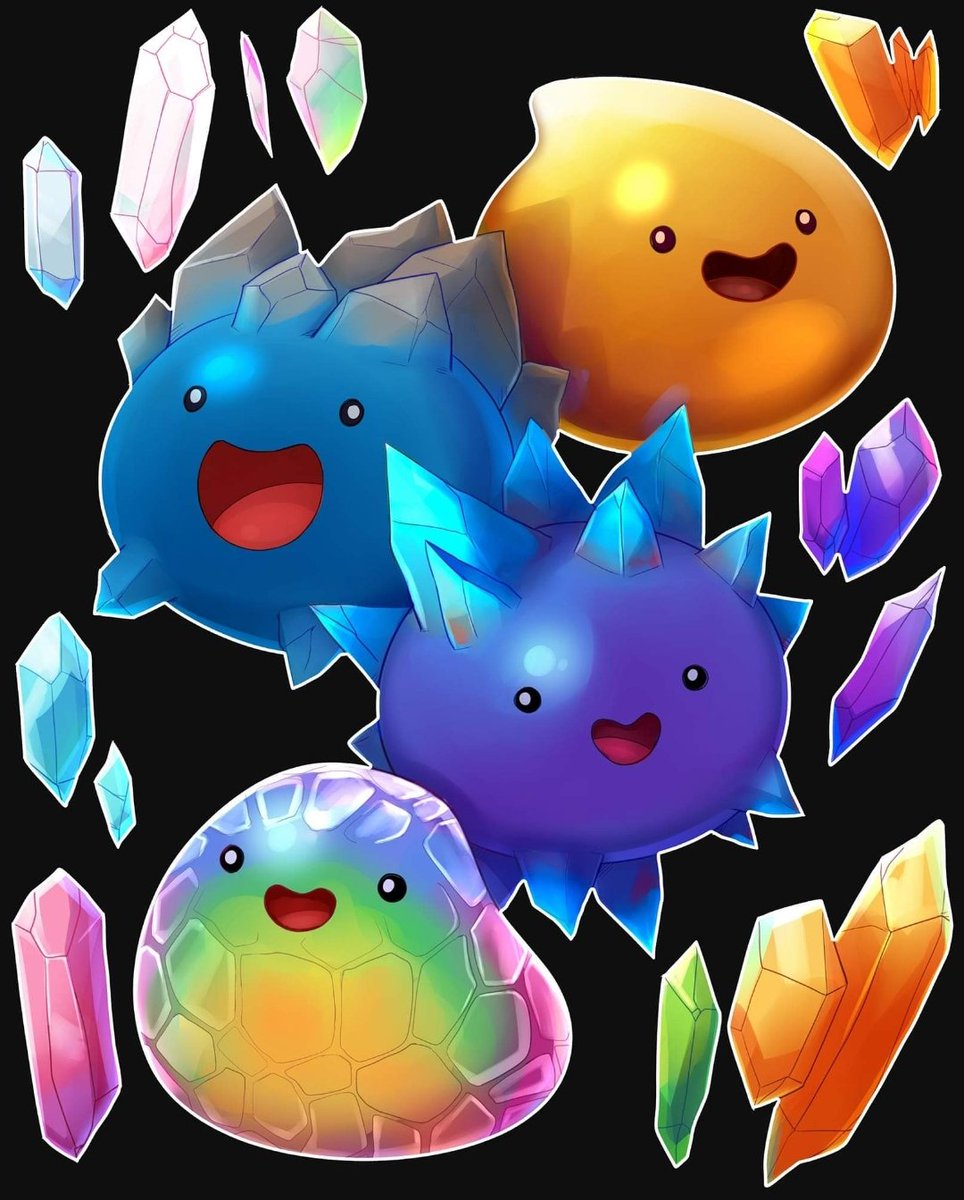 sam_bragg's tweet photo. Slime rancher cuties
#gemstone #slime #slimerancher #art #digitalpainting https://t.co/ETdoKF7Mnw
