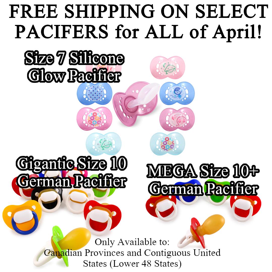 RearzInc's tweet photo. Select Pacifiers now have Free Shipping! For the month of April
1. https://t.co/yyY43F7wdp
2. https://t.co/ER25LIDjs8
3. https://t.co/jBUq1M9OOB
#rearz #rearzinc #rearzpacifiers #adultpacifiers #adultbaby #adultbabyproducts #diaperlife #nukpacifier #adultbabybottle #adultsippycup https://t.co/PhtvGSKiRU