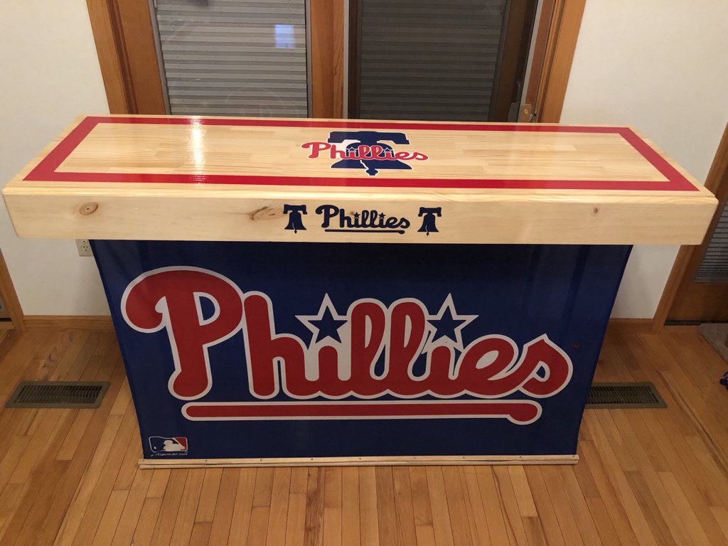 IBroughtTheBar's tweet photo. I know #Phillies fans tailgate like it’s football so why not a mobile #tailgate bar you can use at home, the patio, or the lot at Bank?   Check out https://t.co/Bot4r6decs. https://t.co/uEvJafRrcy