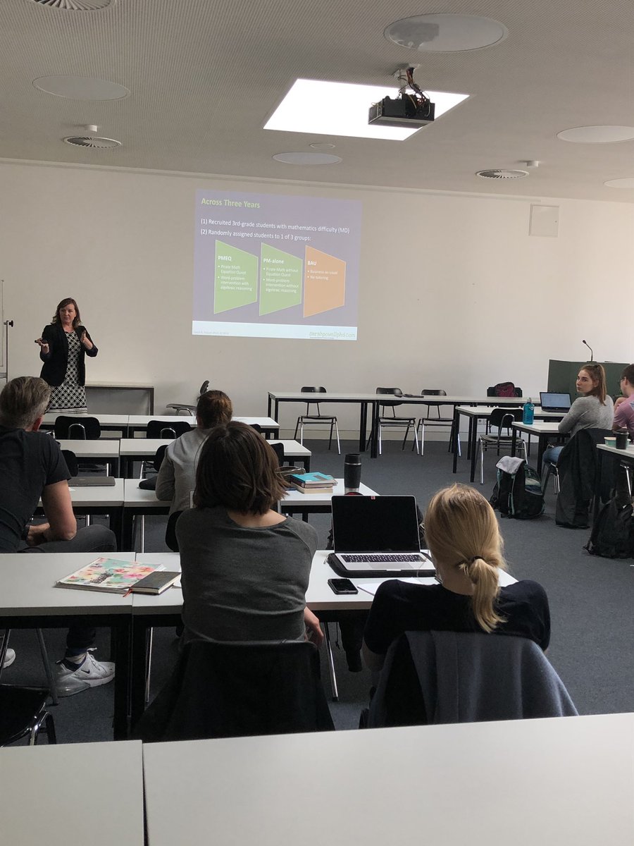 EricaLembke's tweet image. @sarahpowellphd presents her work on #mathwordproblems for students @FU_Berlin. Thanks to @lorentzcenter for connecting us with #stefanvos! @utexascoe