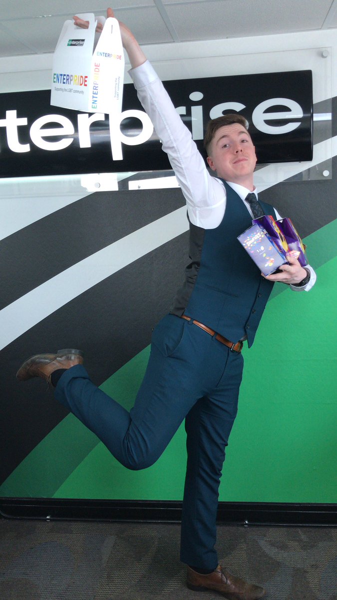 Off out dropping Easter eggs, what a legend @graham_Clelland  @U8Myers #easterspirit