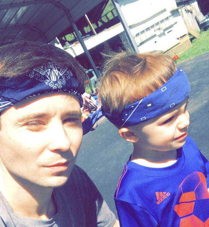 LJohnson0's tweet photo. Throwin my boy on the TL from our day in the creek https://t.co/xPpx5DyMOS