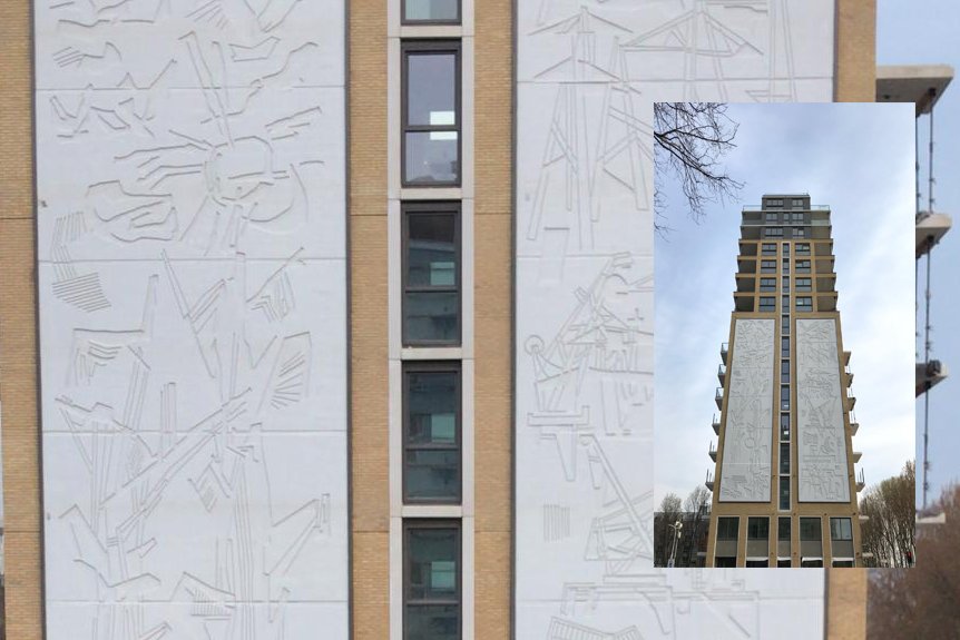 Afgelopen dinsdag werd bij het project De President in Den Haag het kunstwerk "natuur en Techniek" van kunstenaar Harry op de Laak met een lichtshow onthuld. Omroep West maakte er deze reportage over: bit.ly/2UGksv4 #denhaag #depresident