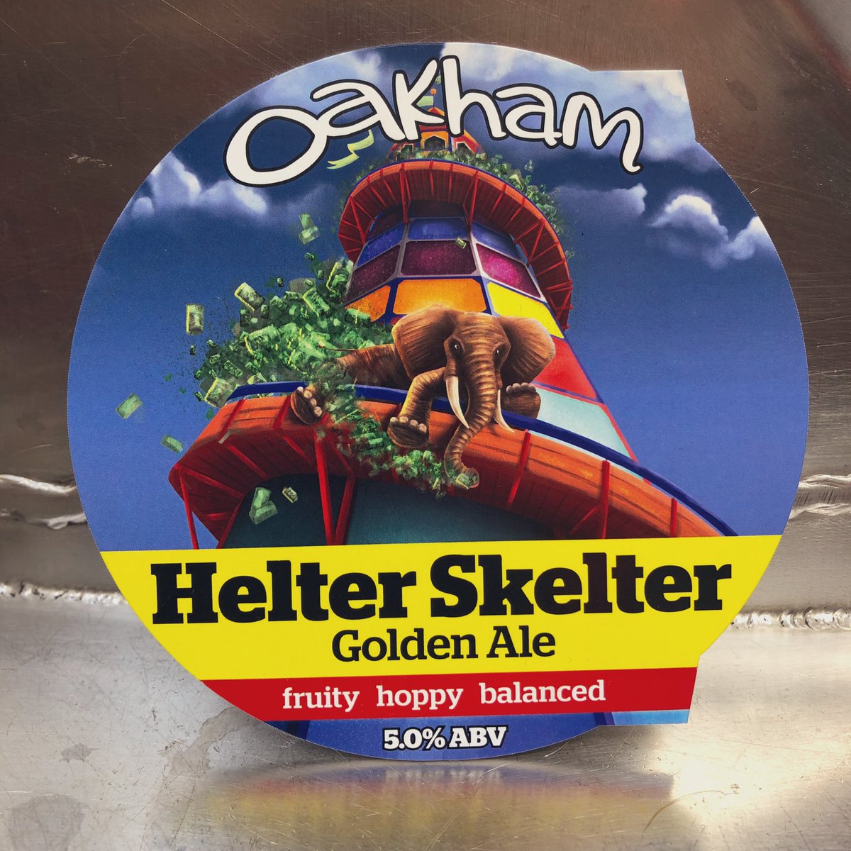 OakhamAles's tweet photo. Another beautiful beer!

Helter Skelter out next Wednesday!
Strong ale with intense hop aromas and characters! #fruity #hoppy

Happy Bank Holiday all!🙌 https://t.co/cxvAsdEUz4