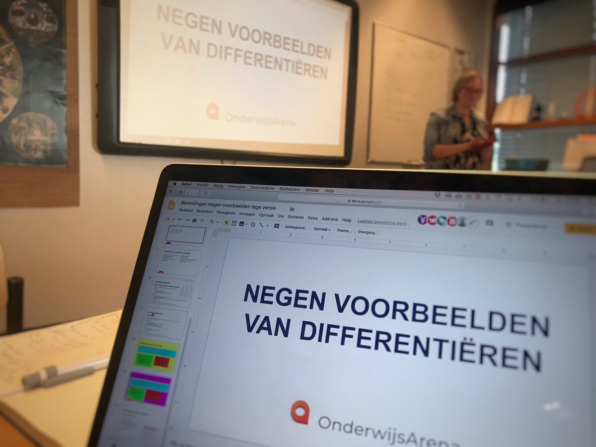 Geweldig weer, de gezamenlijke opbrengst bij de themasessie Differentiëren van #OnderwijsArena. #professionaliseren #onderwijs #samenleren Ook een keer aansluiten? Zie onderwijsarena.nl.