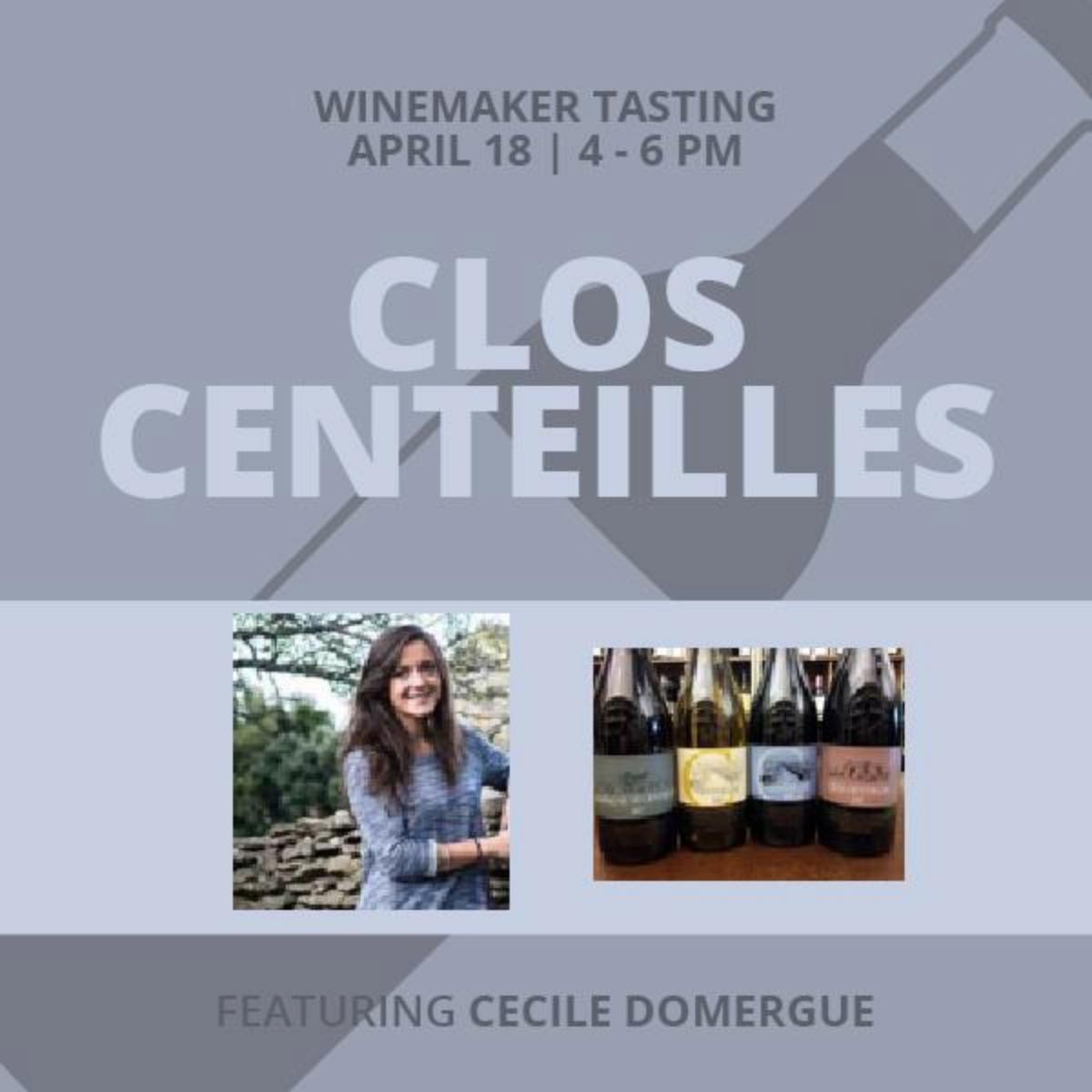 VINTAGESvino's tweet photo. Today's the day! Visit us starting at 4 PM for a special Winemaker Tasting with Ms. Cecile Domergue from Clos Centeilles. https://t.co/o2oixN0Fzc