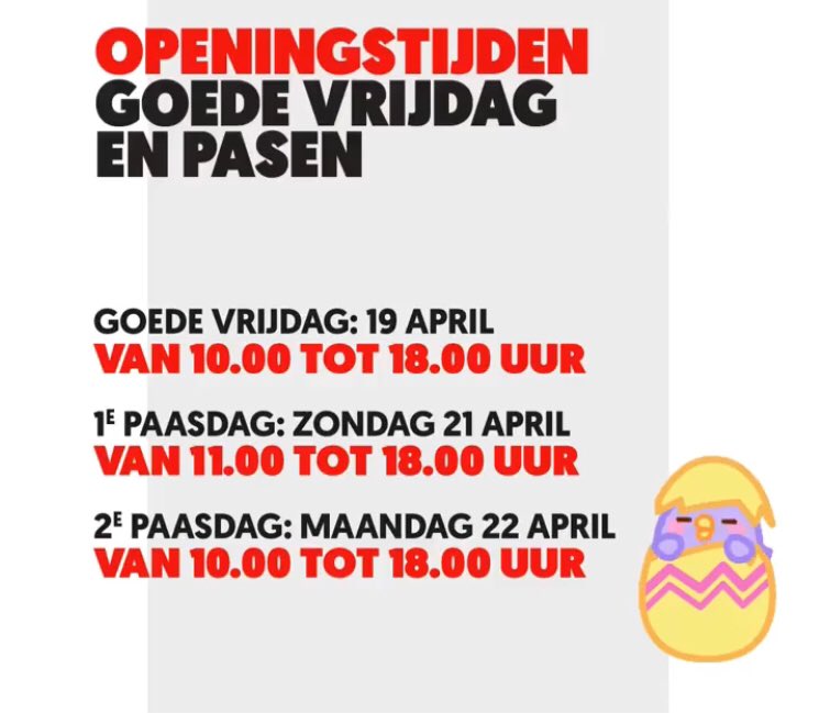 Vrolijk Pasen! 🐰Ook dit weekeinde staan wij graag voor jou klaar.. maar let op wij hebben aangepaste openingstijden☀️#mediamarktbreda #paasdagen #pasen #HappyEaster #breda #goedevrijdag
