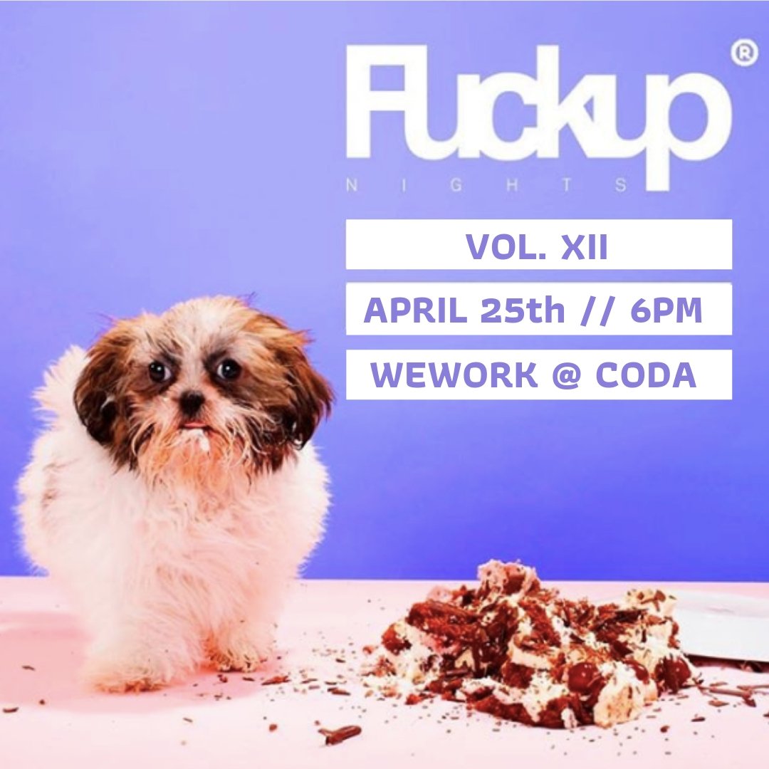 FUN_Atlanta's tweet image. You fucked up! Only 20 tickets left for Fuckup Nights Vol. XII 😱 - mailchi.mp/b6aa78b98eb0/y…