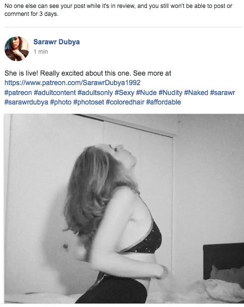 WTF. Literally fully clothed. 3days?!?! Sorry Facebook but BOY BYE. Can't comment or post on my personal<a href="/tag/wtf"class="tags"><span>#wtf</span></a><a href="/tag/facebookfail"class="tags"><span>#facebookfail</span></a>