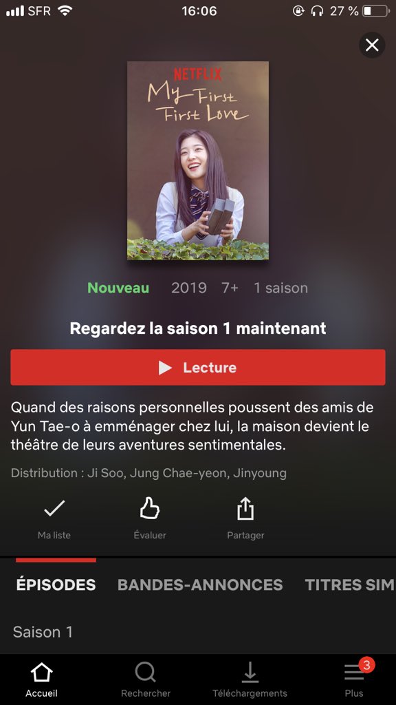bitchmaillemoni's tweet photo. Le drama My First First Love enfin sur Netflix ! Ji soo enfin dans un rôle principal 🥰, depuis le temps qu’on attendait ça
#myfirstfirstlove #jisoo #dramakorea https://t.co/hNw5KqMgIB
