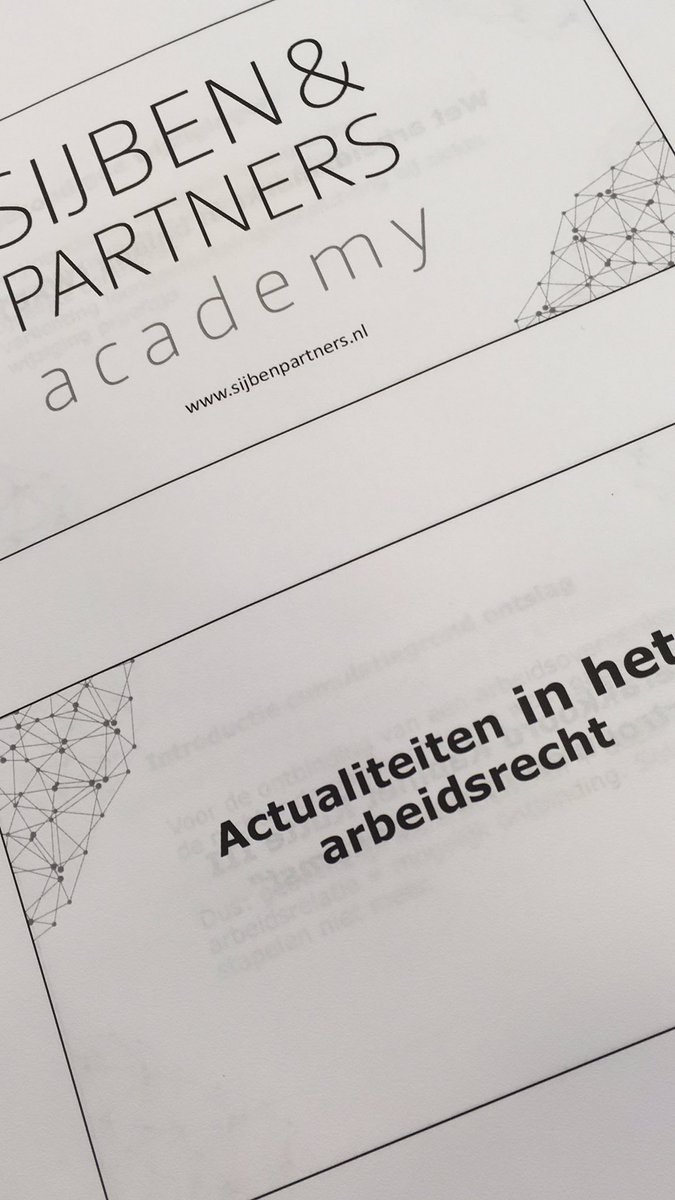 MyleneSpierts's tweet photo. #arbeidsrecht #iuptodate @rabobankzuidlimburgoost  @advocaatsijben&amp;partners https://t.co/dPJP1Adqai