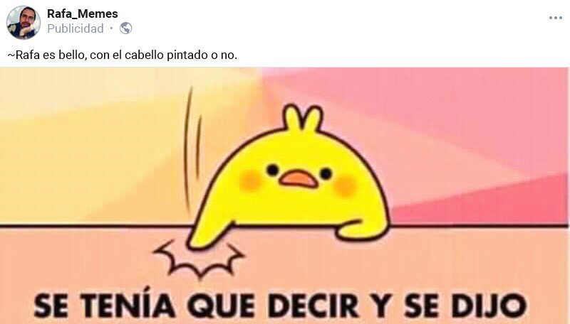 RafaMemes1's tweet photo. Obvio @NovoaRafaell  @RNovoaFans @RNovoafansusa @RafaSinFiltro @herrera_jhairee https://t.co/C5wF5yKFLD
