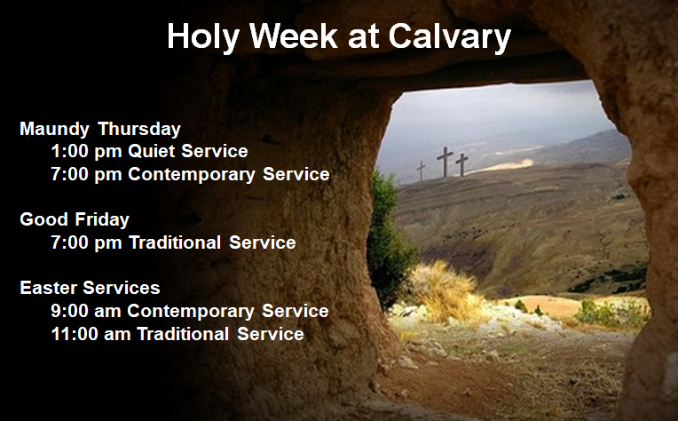 CalvaryLuthera3's tweet photo. Join us for the contemplation of #HolyWeek &amp; the joy of #Easter!

ALL ARE WELCOME!!!

#MtAiryMD #MountAiryMD #HoCoMd #CarrollCounty https://t.co/LRgsO2xstN