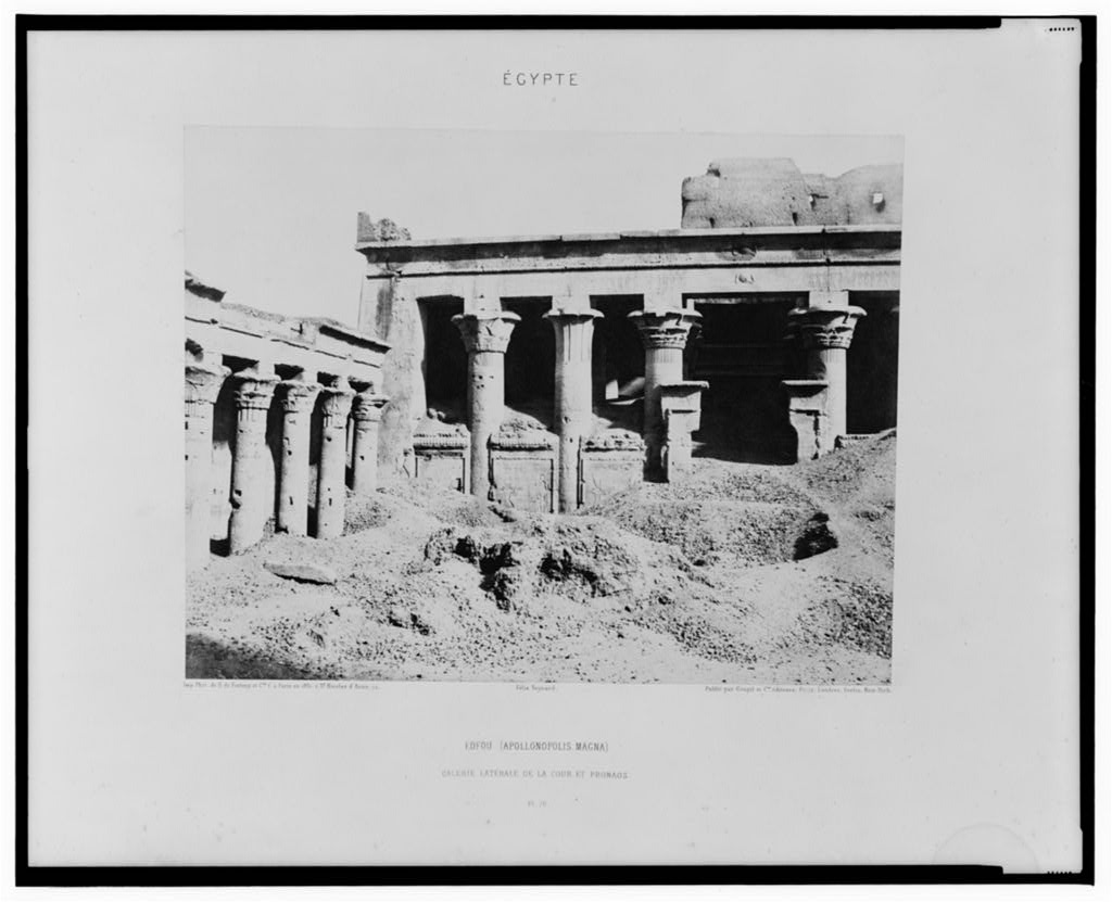 . . . and on top of the hypostyle hall http://www.loc.gov/pictures/item/2001695319/(Teynard, c. 1851)