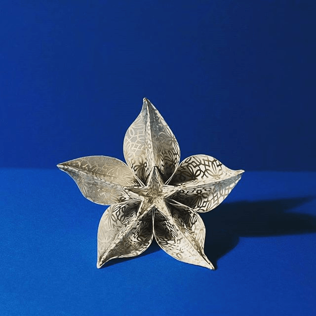 CristinaLeau's tweet photo. Day 7 of 365 Carambola Flowers designed by Carmen Sprung and folded by me 💐 🐇 🎨 https://t.co/9ojeaKofgV https://t.co/vmwPLwGVbY