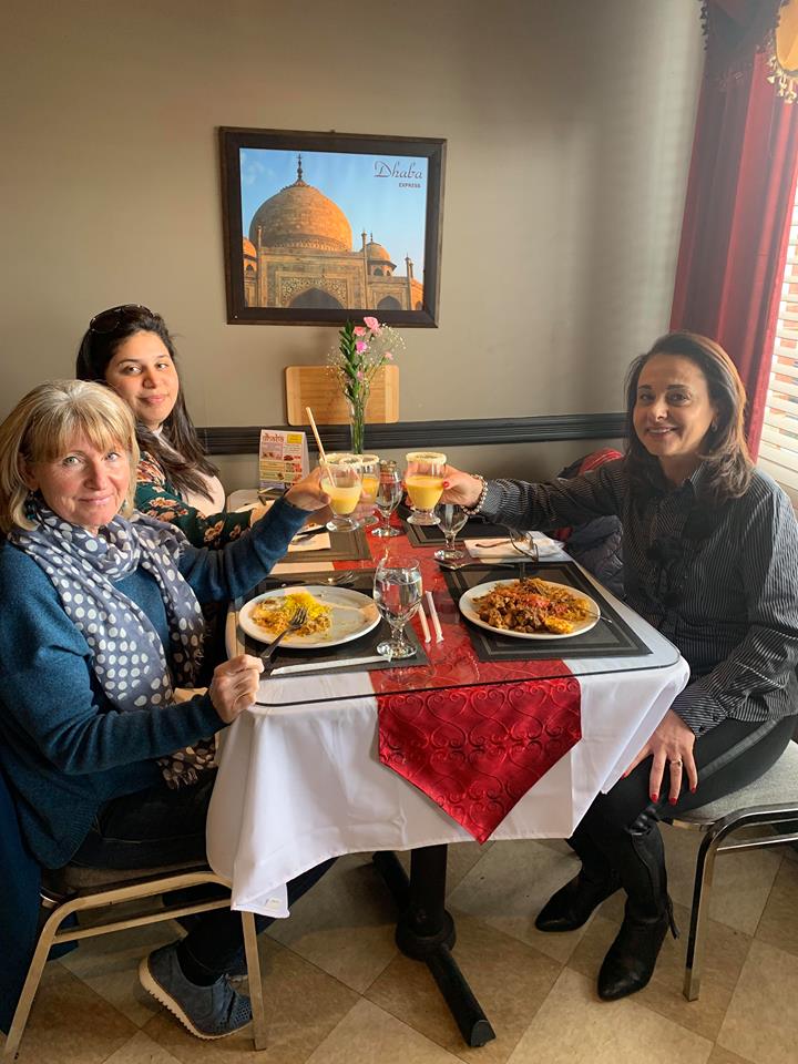 RafahDiCostanzo's tweet photo. It was such a delight for me to take my two amazing staff, Zeina (CA) and Gail (Casual Staff), to a delicious lunch at #DhabaExpress. I wanted to thank them for their hard work, and for the positive energy they bring to our MLA office! https://t.co/NPgEBXIuQ4