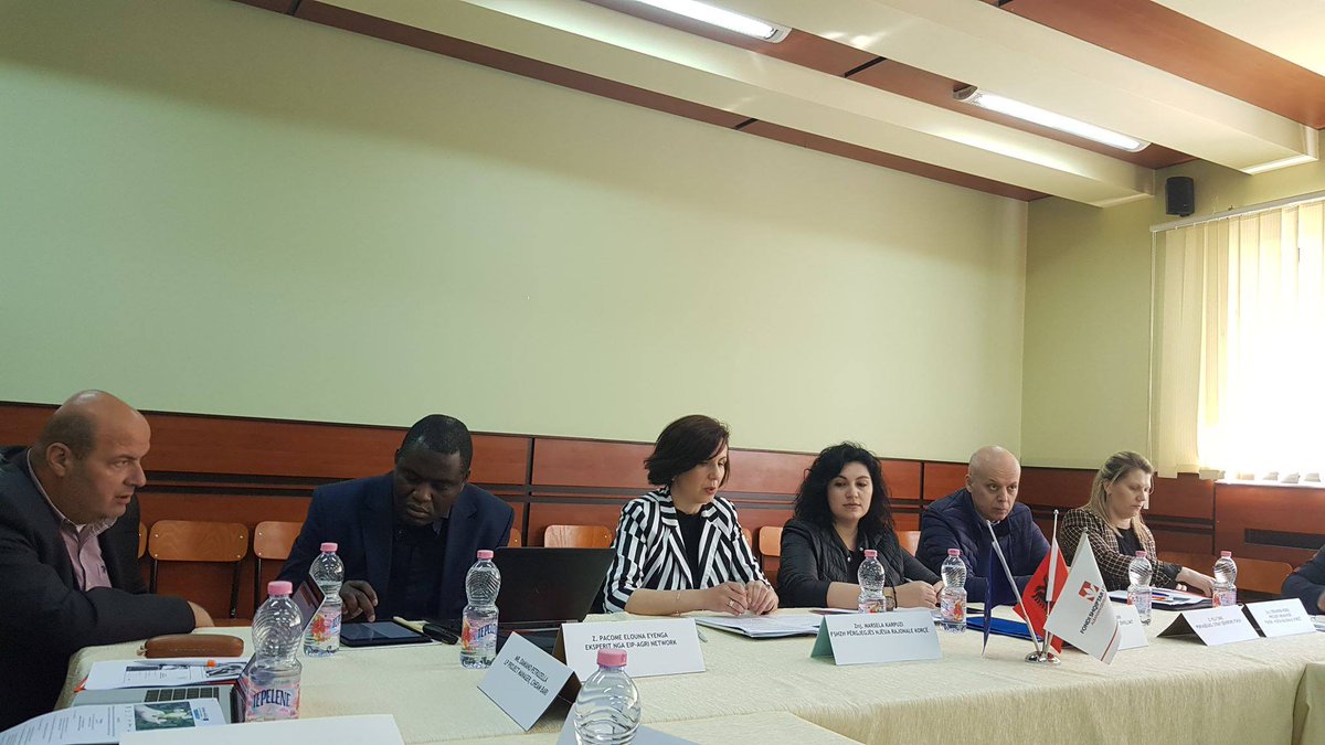 FILA_Interreg's tweet photo. 3rd workshop of #livinglabs in Korça with #innovation actors for an #interactive &amp; #participatory model of #knowledgetransfer based on EIP-AGRI. Attended by Pacôme Eyenga from EIP-AGRI, @CIHEAM Bari @investinalbania public institutions, universities, TTO, farmers, NGOs, SMEs https://t.co/CfXx6L0JBn
