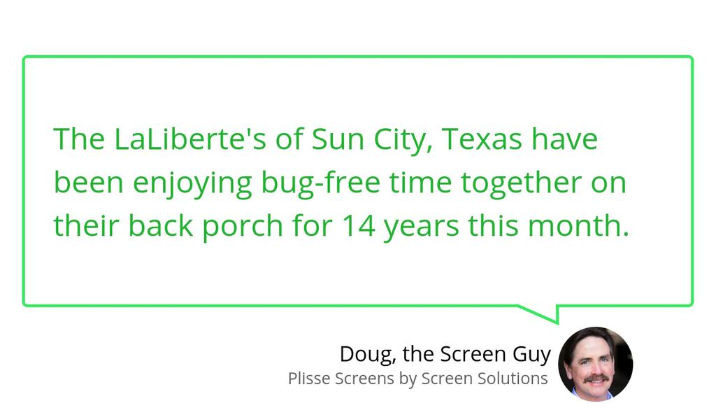 plissescreen's tweet photo. How Long Will My Plisse Screen Last? https://t.co/tUGIahWHvw #plissescreen #mosquitos #patiotime #suncitytx #Texas https://t.co/rH08yjb2Dz