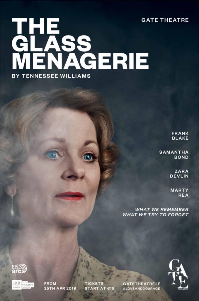 Great to see the new poster released for the play, The Glass Menagerie @gatetheatre_dublin starring the wonderful actress Samantha Bond, great shoot and thanks to everyone involved