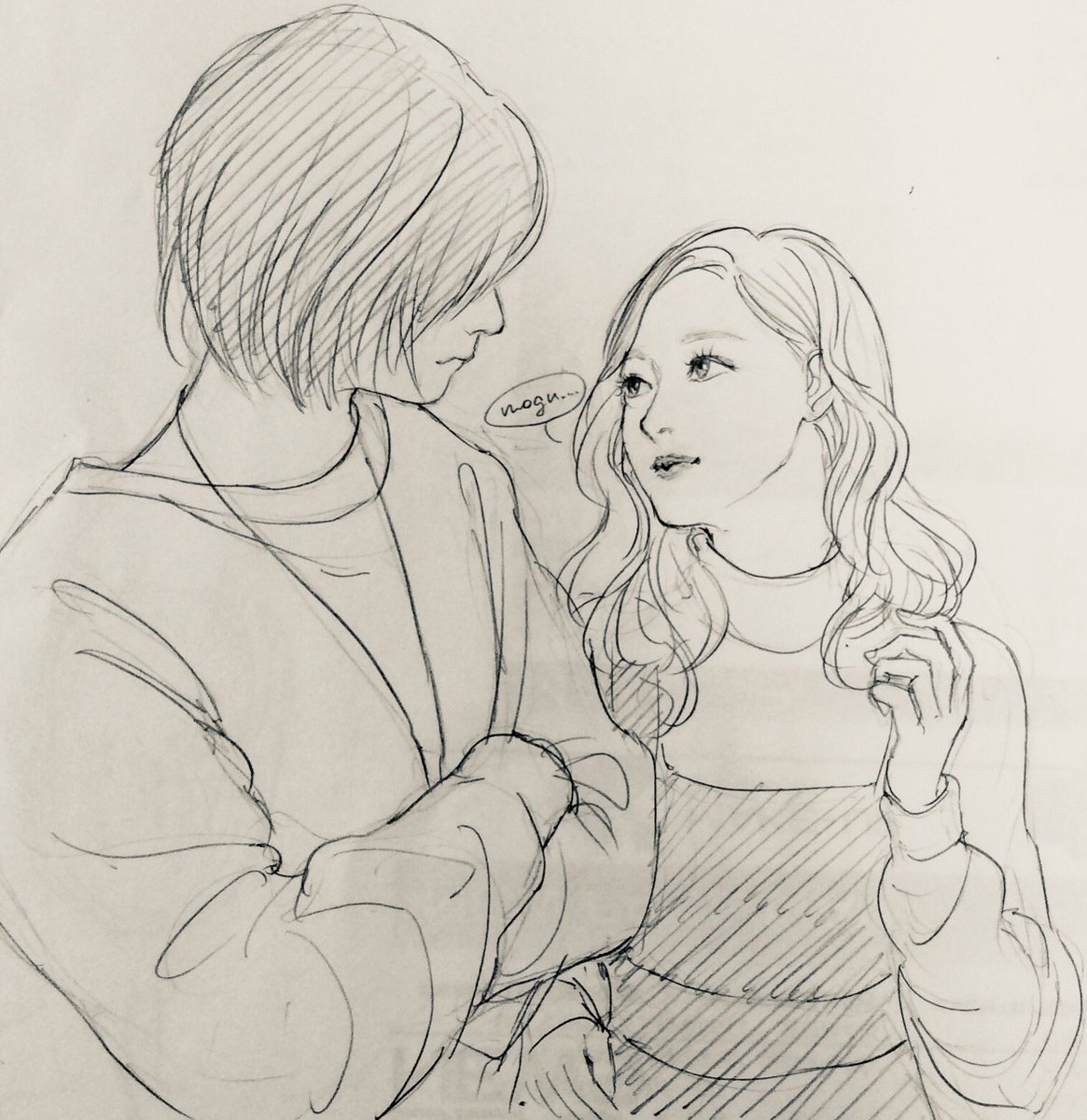 描いて放ってあった落書きのこと思い出した 最近グッときたさくらちゃん&amp;でぃーちゃん(メキシコのやつ 