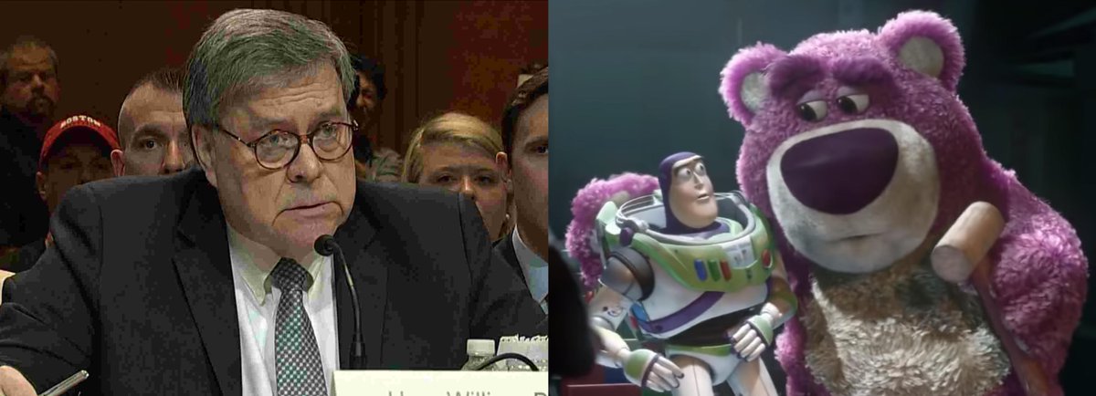 MrLichtenstein's tweet image. That Bill Barr is such a teddy bear.
#MuellerThursday #MuellersReport #Spincycle