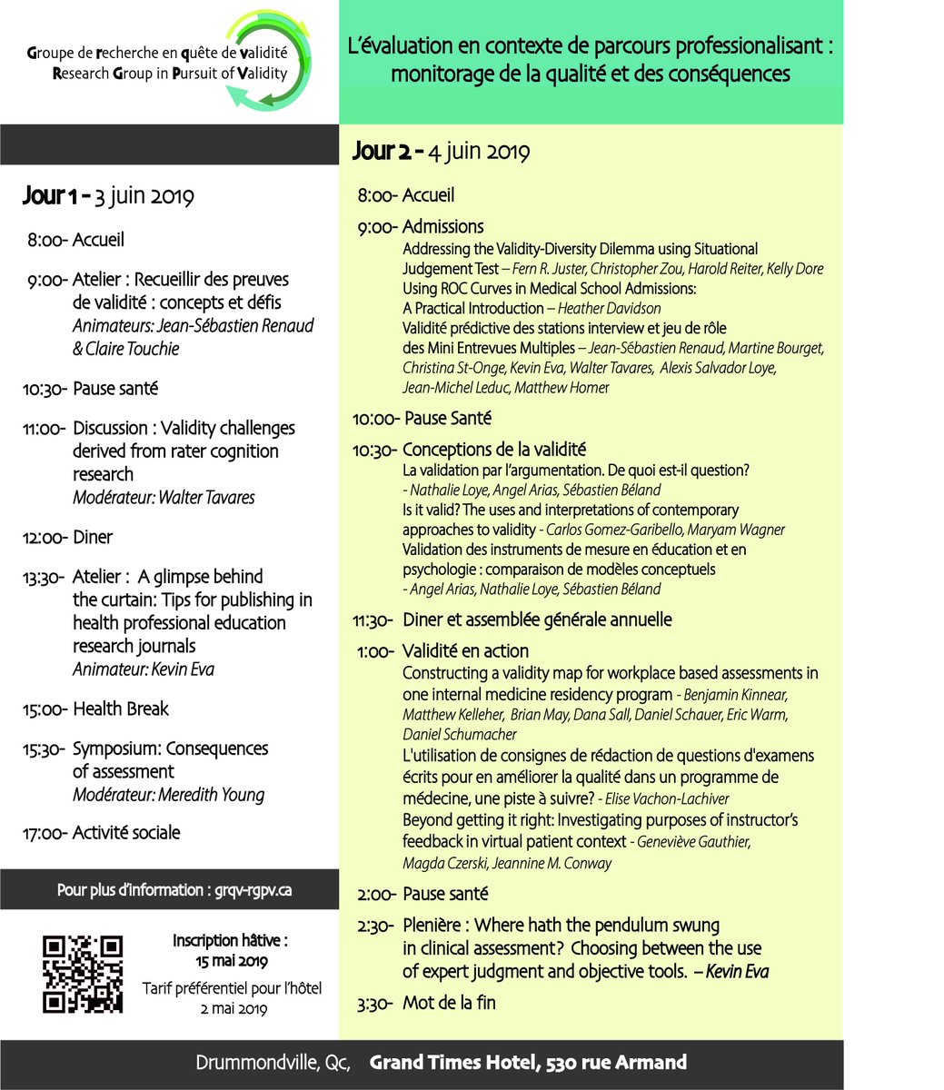 pursuitvalidity's tweet photo. Le voici finalement, notre programme pour le 1er colloque annuel! Ne tardez pas à vous inscrire, les places sont limitées! https://t.co/h1m9g4E6wx https://t.co/FgKX3yz3TO