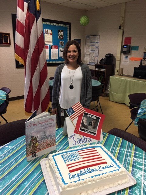 <a href="/johnstrangelem/">John Strange</a> is so happy to congratulate our Spanish teacher, Sra. Anderson, on her newly earned status as a United States citizen! After all of her hard work, she was sworn in yesterday. Our staff and students are so proud - we all wore red, white and blue today! <a href="/msdwt/">Washington Township Schools</a>