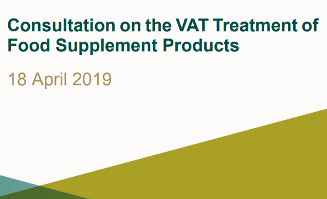 IRLDeptFinance's tweet photo. Have Your Say - Consultation on the #VAT Treatment of Food Supplement Products is now open. For further information see here https://t.co/6RF96OpYo0 https://t.co/B2X1HghX9E