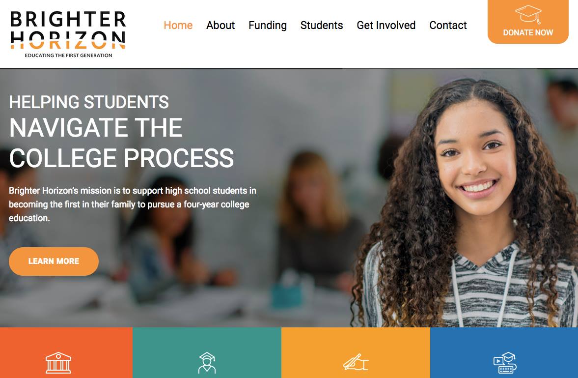 Congrats to client <a href="/HorizonBrighter/">Brighter Horizon Foundation</a> on the start of their incredible Foundation. We know their new website is just the beginning of a bright future for the organization and its students.

brighterhorizonfoundation.org