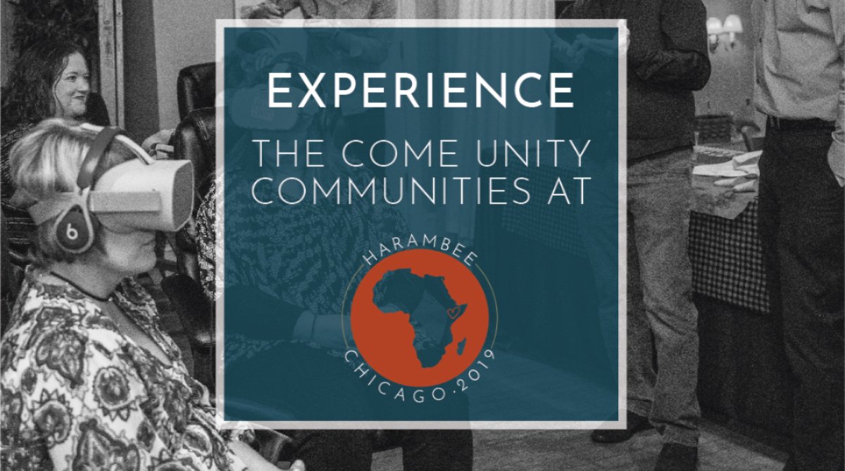 comeunity_now's tweet photo. We're excited to share our immersive #VR experience with our #HarambeeChicago2019 guests May 3rd. Join us as we bring you face to face our partners in East Africa. Like, share and purchase tickets here: https://t.co/tzRKzaIny6 https://t.co/JFqAFYKE1a