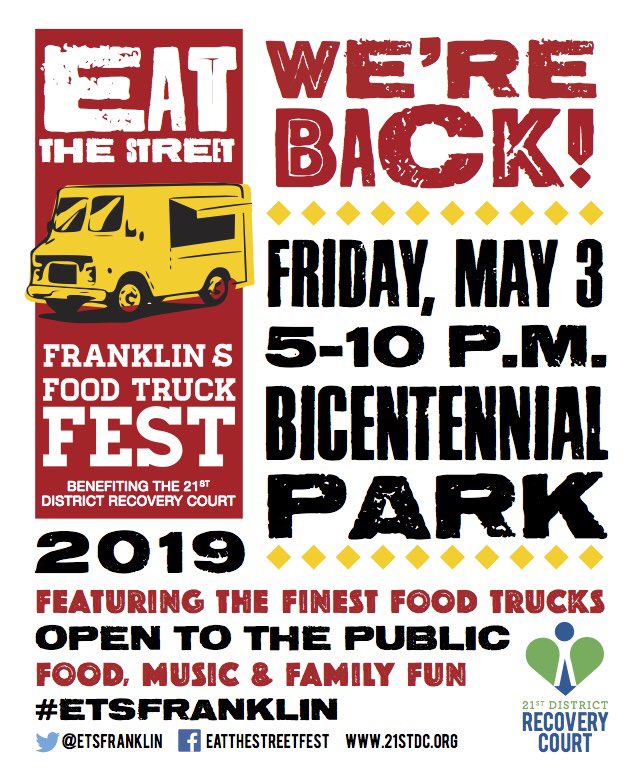 We have room for a few more food vendors for May 3. Message us for an application!