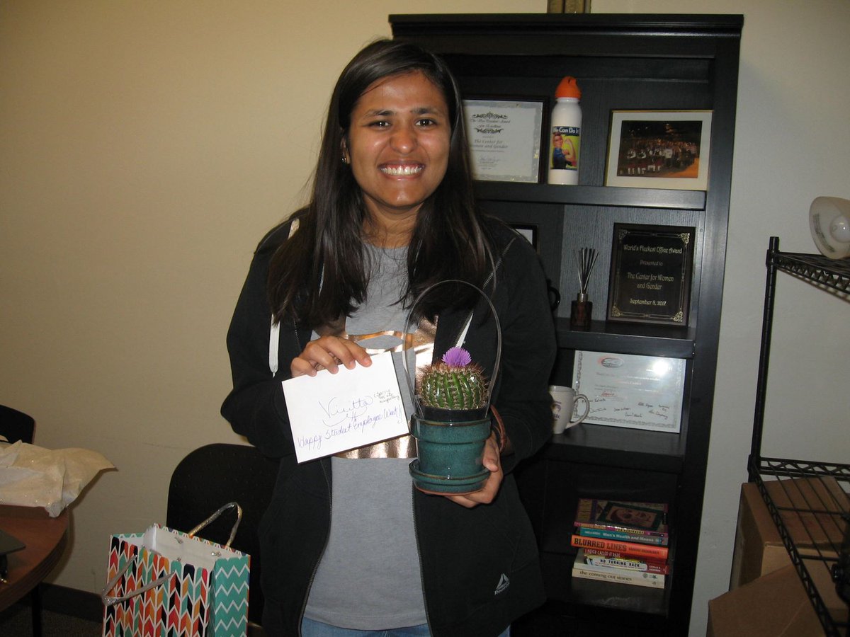 CWAG's 2019 Student Employee Dream Team!😁
Mendy, Laurie, Felix and Vinita!!
