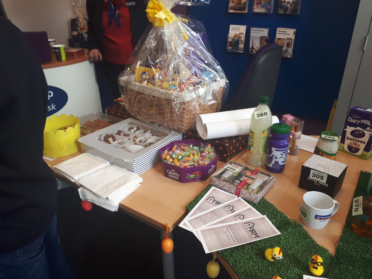FoundationLl's tweet photo. Thank you to all the lovely staff @AskNationwide in South Harrow, who have been collecting money for us throughout April. Fantastic raffle and tombola! We are so grateful to you all https://t.co/0bpvsQI6bv